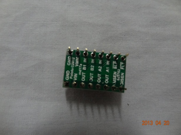 DRV8833 Dual Motor Driver Carrier (back view)